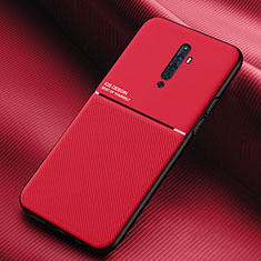 Custodia Silicone Ultra Sottile Morbida 360 Gradi Cover S04 per Oppo Reno2 Z Rosso