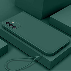 Custodia Silicone Ultra Sottile Morbida 360 Gradi Cover S04 per Samsung Galaxy A04s Verde Notte
