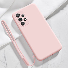 Custodia Silicone Ultra Sottile Morbida 360 Gradi Cover S04 per Samsung Galaxy A72 5G Rosa