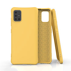 Custodia Silicone Ultra Sottile Morbida 360 Gradi Cover S04 per Samsung Galaxy M40S Giallo