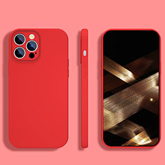 Custodia Silicone Ultra Sottile Morbida 360 Gradi Cover S05 per Apple iPhone 16 Pro Max Rosso