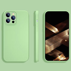 Custodia Silicone Ultra Sottile Morbida 360 Gradi Cover S05 per Apple iPhone 16 Pro Verde