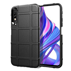 Custodia Silicone Ultra Sottile Morbida 360 Gradi Cover S05 per Huawei Y9 Prime (2019) Nero