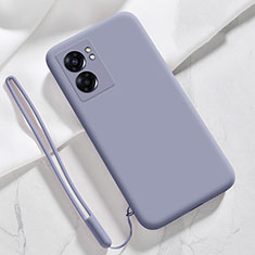 Custodia Silicone Ultra Sottile Morbida 360 Gradi Cover S05 per OnePlus Nord N300 5G Grigio Lavanda