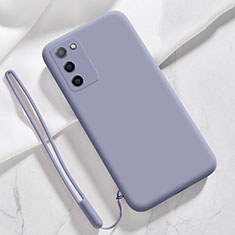 Custodia Silicone Ultra Sottile Morbida 360 Gradi Cover S05 per Oppo A53s 5G Grigio Lavanda