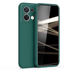 Custodia Silicone Ultra Sottile Morbida 360 Gradi Cover S05 per Oppo Reno8 5G Verde