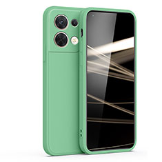 Custodia Silicone Ultra Sottile Morbida 360 Gradi Cover S05 per Oppo Reno8 5G Verde Pastello