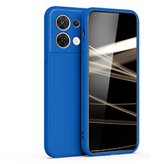 Custodia Silicone Ultra Sottile Morbida 360 Gradi Cover S05 per Oppo Reno9 5G Blu