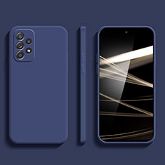 Custodia Silicone Ultra Sottile Morbida 360 Gradi Cover S05 per Samsung Galaxy A52s 5G Blu