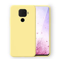 Custodia Silicone Ultra Sottile Morbida 360 Gradi Cover S06 per Huawei Nova 5z Giallo