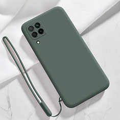 Custodia Silicone Ultra Sottile Morbida 360 Gradi Cover S06 per Samsung Galaxy A12 Verde Notte