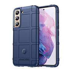 Custodia Silicone Ultra Sottile Morbida 360 Gradi Cover S06 per Samsung Galaxy S21 5G Blu