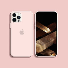 Custodia Silicone Ultra Sottile Morbida 360 Gradi Cover S08 per Apple iPhone 16 Pro Rosa