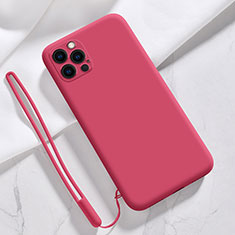 Custodia Silicone Ultra Sottile Morbida 360 Gradi Cover S09 per Apple iPhone 13 Pro Max Rosso