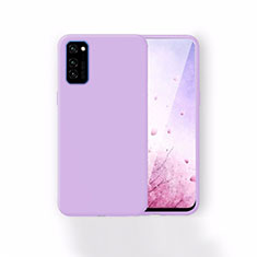 Custodia Silicone Ultra Sottile Morbida 360 Gradi Cover T01 per Huawei Honor V30 Pro 5G Viola