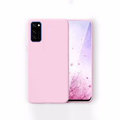 Custodia Silicone Ultra Sottile Morbida 360 Gradi Cover T01 per Huawei Honor View 30 Pro 5G Oro Rosa