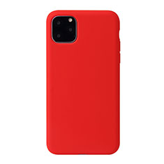 Custodia Silicone Ultra Sottile Morbida 360 Gradi Cover Y01 per Apple iPhone 11 Pro Max Rosso