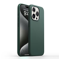 Custodia Silicone Ultra Sottile Morbida 360 Gradi Cover YK1 per Apple iPhone 16 Pro Verde