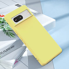 Custodia Silicone Ultra Sottile Morbida 360 Gradi Cover YK1 per Google Pixel 7 5G Giallo