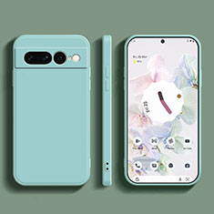 Custodia Silicone Ultra Sottile Morbida 360 Gradi Cover YK1 per Google Pixel 7 Pro 5G Azzurro