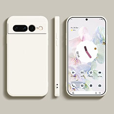 Custodia Silicone Ultra Sottile Morbida 360 Gradi Cover YK1 per Google Pixel 7 Pro 5G Bianco