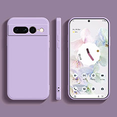 Custodia Silicone Ultra Sottile Morbida 360 Gradi Cover YK1 per Google Pixel 7 Pro 5G Lavanda