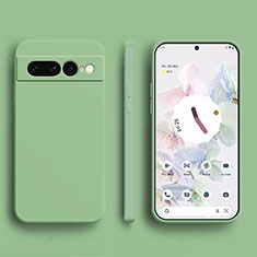 Custodia Silicone Ultra Sottile Morbida 360 Gradi Cover YK1 per Google Pixel 7 Pro 5G Verde Pastello