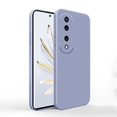 Custodia Silicone Ultra Sottile Morbida 360 Gradi Cover YK1 per Huawei Honor 70 5G Grigio Lavanda