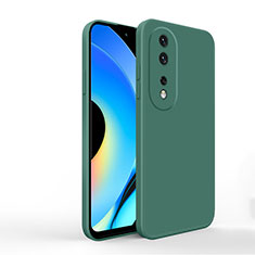 Custodia Silicone Ultra Sottile Morbida 360 Gradi Cover YK1 per Huawei Honor 80 5G Verde Notte