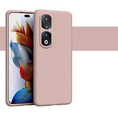 Custodia Silicone Ultra Sottile Morbida 360 Gradi Cover YK1 per Huawei Honor 90 Pro 5G Rosa