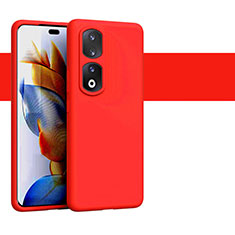 Custodia Silicone Ultra Sottile Morbida 360 Gradi Cover YK1 per Huawei Honor 90 Pro 5G Rosso