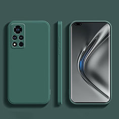 Custodia Silicone Ultra Sottile Morbida 360 Gradi Cover YK1 per Huawei Honor V40 5G Verde