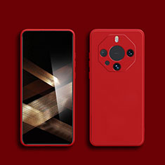 Custodia Silicone Ultra Sottile Morbida 360 Gradi Cover YK1 per Huawei Mate 60 RS Ultimate Rosso