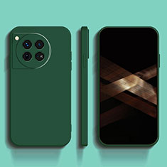 Custodia Silicone Ultra Sottile Morbida 360 Gradi Cover YK1 per OnePlus 12 5G Verde Notte