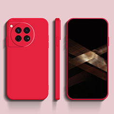 Custodia Silicone Ultra Sottile Morbida 360 Gradi Cover YK1 per OnePlus 12R 5G Rosso