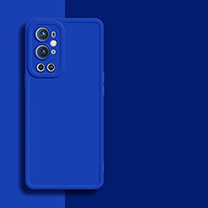 Custodia Silicone Ultra Sottile Morbida 360 Gradi Cover YK1 per OnePlus 9 Pro 5G Blu