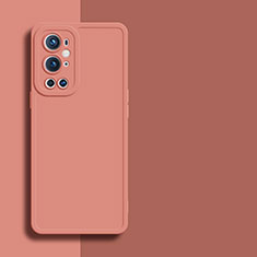 Custodia Silicone Ultra Sottile Morbida 360 Gradi Cover YK1 per OnePlus 9 Pro 5G Rosa