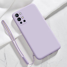 Custodia Silicone Ultra Sottile Morbida 360 Gradi Cover YK1 per OnePlus 9R 5G Lavanda