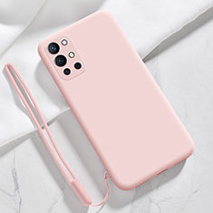 Custodia Silicone Ultra Sottile Morbida 360 Gradi Cover YK1 per OnePlus 9R 5G Rosa