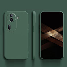 Custodia Silicone Ultra Sottile Morbida 360 Gradi Cover YK1 per Oppo Reno11 Pro 5G Verde