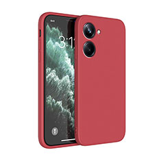 Custodia Silicone Ultra Sottile Morbida 360 Gradi Cover YK1 per Realme 10 Pro 5G Rosso