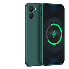 Custodia Silicone Ultra Sottile Morbida 360 Gradi Cover YK1 per Realme 10S 5G Verde Notte