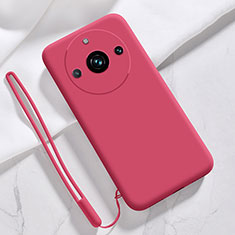 Custodia Silicone Ultra Sottile Morbida 360 Gradi Cover YK1 per Realme 11 Pro+ Plus 5G Rosso