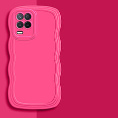 Custodia Silicone Ultra Sottile Morbida 360 Gradi Cover YK1 per Realme 8 5G Rosa Caldo