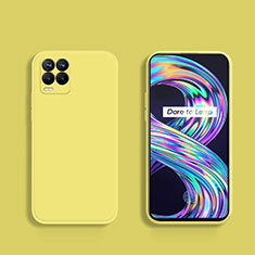 Custodia Silicone Ultra Sottile Morbida 360 Gradi Cover YK1 per Realme 8 Pro Giallo