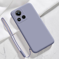 Custodia Silicone Ultra Sottile Morbida 360 Gradi Cover YK1 per Realme GT2 Master Explorer Grigio Lavanda