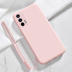 Custodia Silicone Ultra Sottile Morbida 360 Gradi Cover YK1 per Realme Q3 Pro 5G Rosa