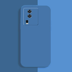 Custodia Silicone Ultra Sottile Morbida 360 Gradi Cover YK1 per Vivo iQOO Neo7 5G Blu