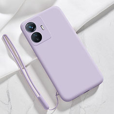 Custodia Silicone Ultra Sottile Morbida 360 Gradi Cover YK1 per Vivo iQOO Z6 Lite 5G Lavanda