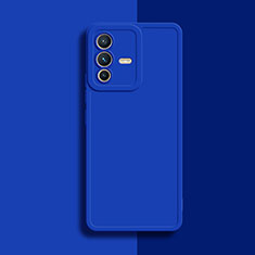 Custodia Silicone Ultra Sottile Morbida 360 Gradi Cover YK1 per Vivo V23 Pro 5G Blu